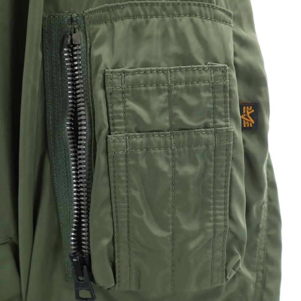 ALPHA INDUSTRIES INC MA-1 Flight Jacket M Khaki Men's Used