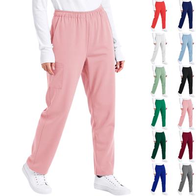 Women's Loose And Comfortable Long Pants And  Workwear Multi,Pocket Pants