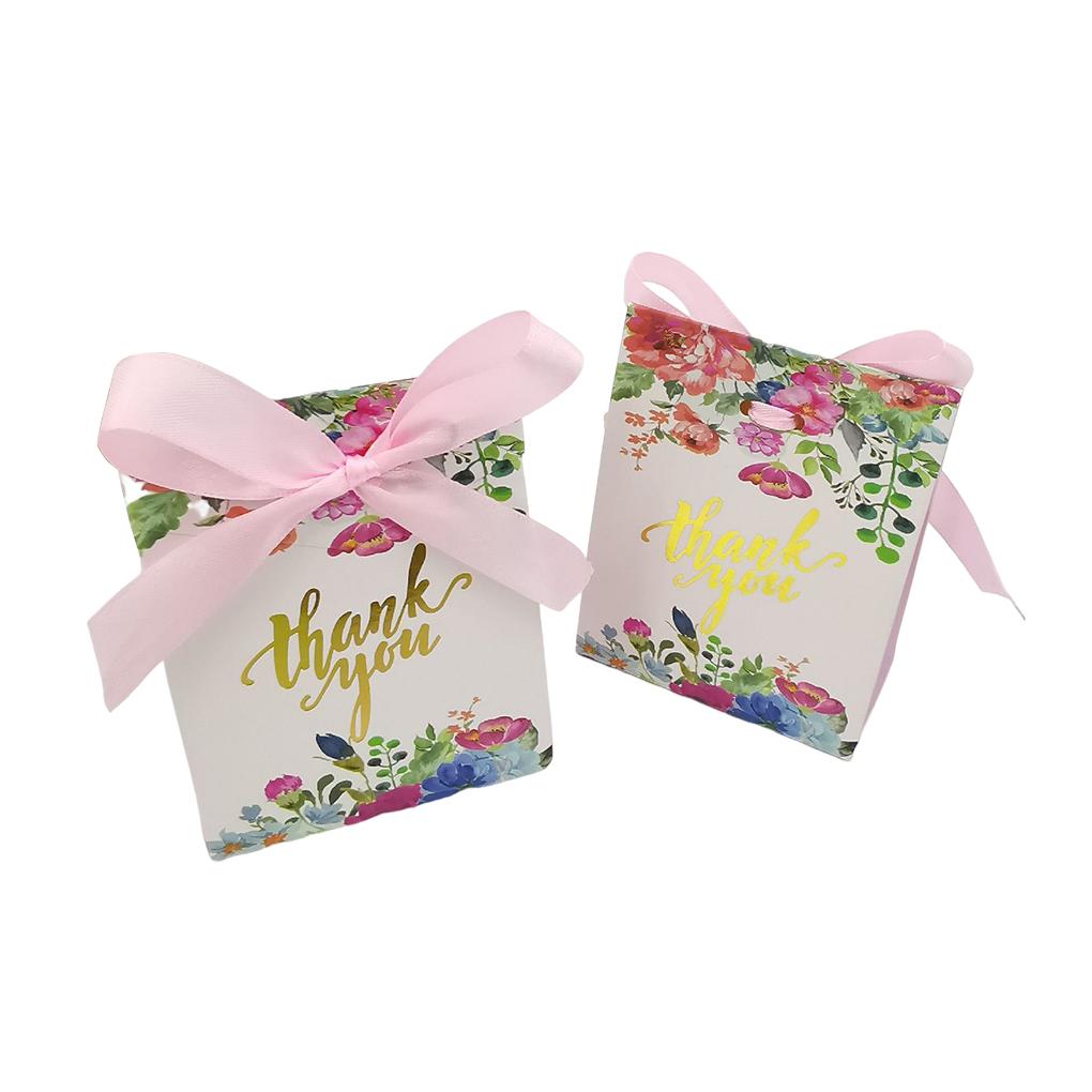 

50 штук Коробка для конфет Мода Вечеринка по случаю дня рождения Шоколадные сувениры Печенье Закуски Подарок Упаковка Кейс для детей розовый