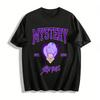 2025 New MYSTERY SAJA BOYS Purple Hair Heart Print Casual Top Unisex Loose T-Shirt Pure Cotton T-shirt