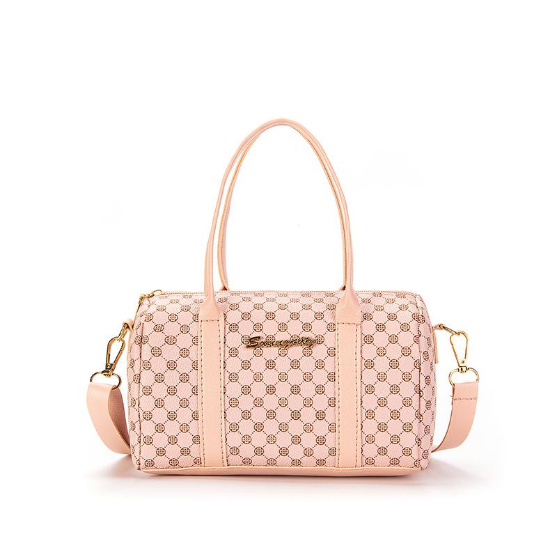 Women's Bag Autumn New Fashion Simple Handbag Letter Decoration Polka Dot Shoulder Bag One Piece