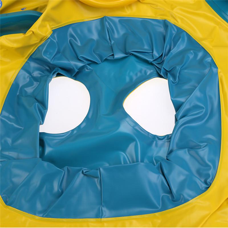 Baby Swimming Pool Ring Safety Baby Infant Swimming Float Inflatable Sunshade Seat Boat Ring Pool