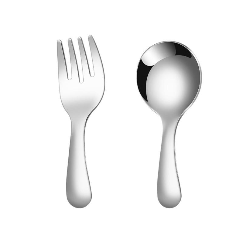 

2 Pieces Alternative Color Fork and Spoon Compact Cutlery Set Travel friendly Cutlery Supplies for Camping and Picnics