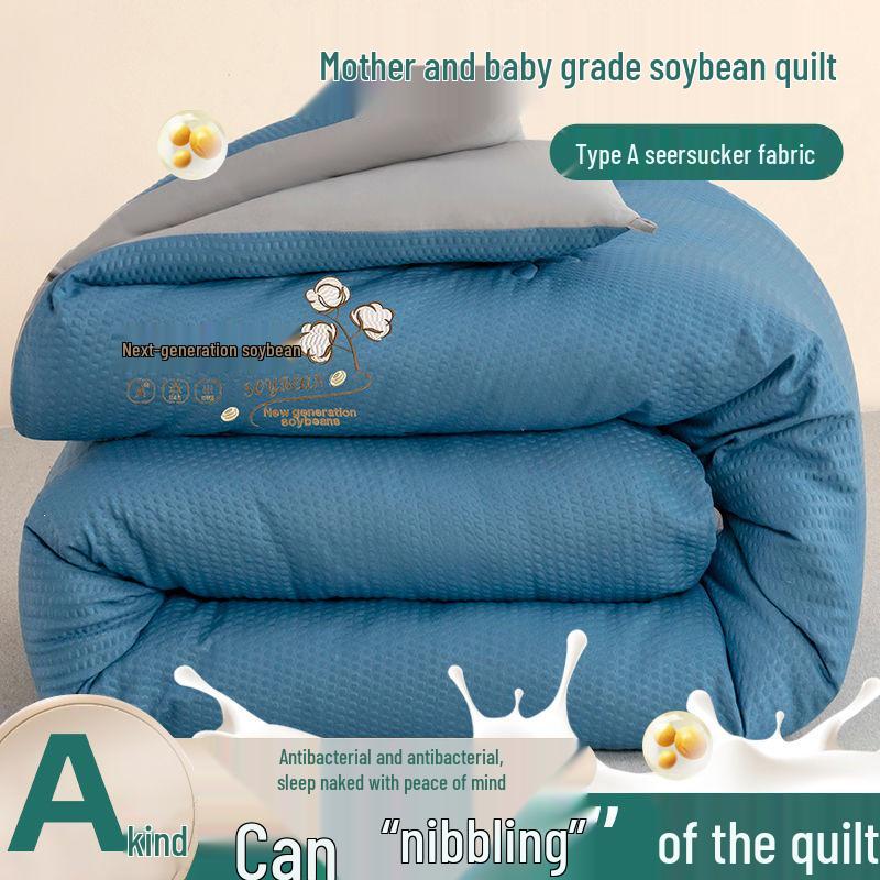 Class A Soy Fiber Thickened Winter Quilt for Students - Versatile for Spring, Autumn & Winter 150x200cm 3 Jin Spring/Summer