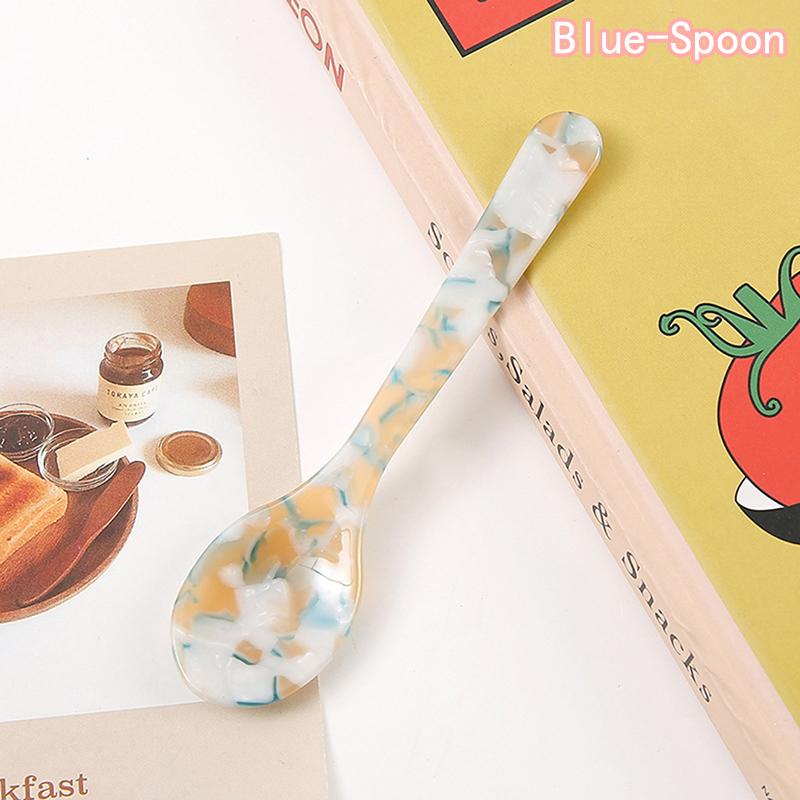 Kleurrijke Acryl IJsschep Crème Koffie Kaviaar Lepel Roerlepels Dessertlepel Theelepel Knutselwerk Servies Feest Foto Props