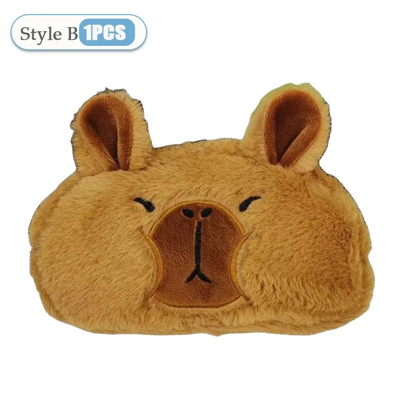 

1-10PCS Kids Cute Plush Capybara Pencil Storage Bag Cartoon Pen Multifunction Large Capacity School Supplies Stationery Pouch Other