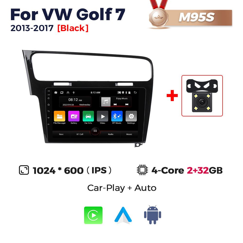 Navifly 2 Din Android Autoradio 10 Zoll Für Volkswagen VW Golf 7 2013-2017 Kabelloses Carplay Auto Multimedia Video Player DSP RDS