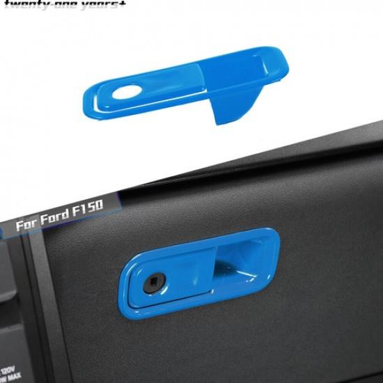 Co-pilot Storage Box Handle Cover Trim Bezels For Ford F150 - Light Blue