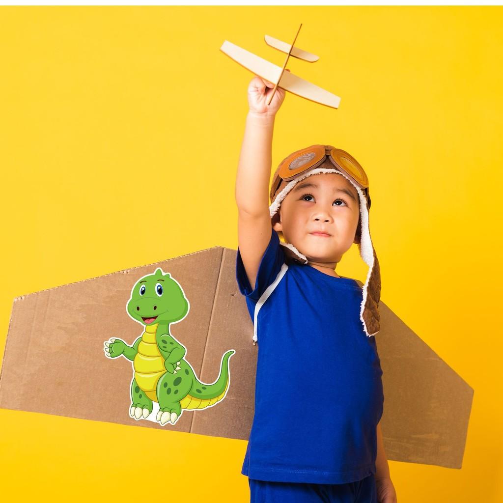 Puzzle Whimsical Dinosaur Kit With Adhesive Stickers For Kids Fun Interactive