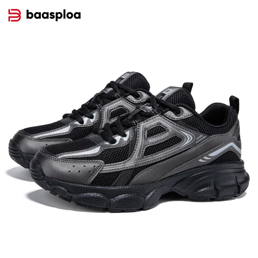 BAASPLOA Women's Mesh Running Shoes Breathable Thick-soled Height-increasing Sports Shoes Lightweight Casual Shoes Vintage Trendy Shoes