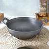 Old style iron pot Uncoated fryer Stew pot Frying pan Non stick pot Flat bottomed induction cooker gas universal boiler wok  pan