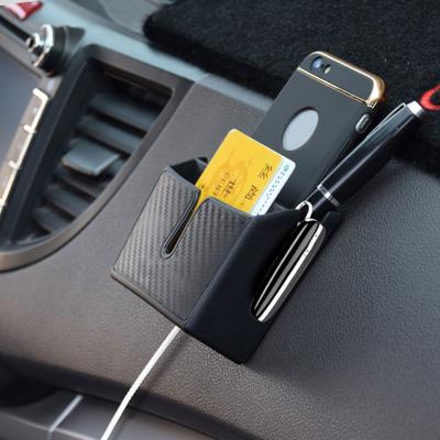 Car Organizer Pocket Bag For Car Storage Box Collecting Bag Cards Phone Key Paste Box For Dashboard Door Center Console