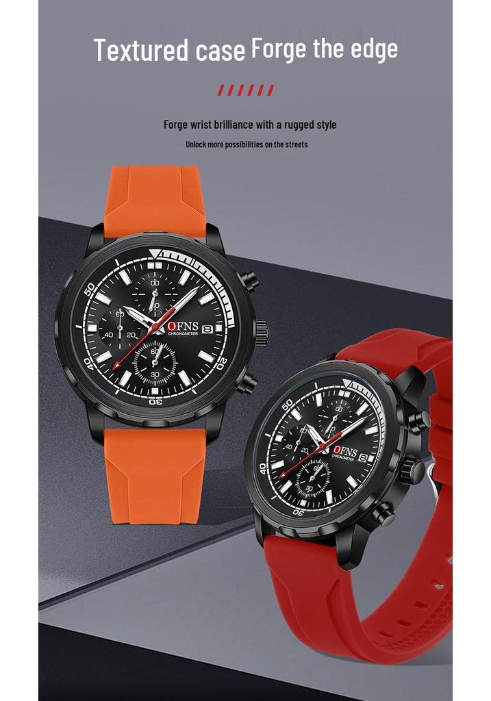 Oufanni Men's Waterproof Luminous Quartz Chronograph Watch