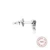 100% 925 Sterling SilverSingle Stud Earrings for Women Earrings Women Silver 925 Jewelry