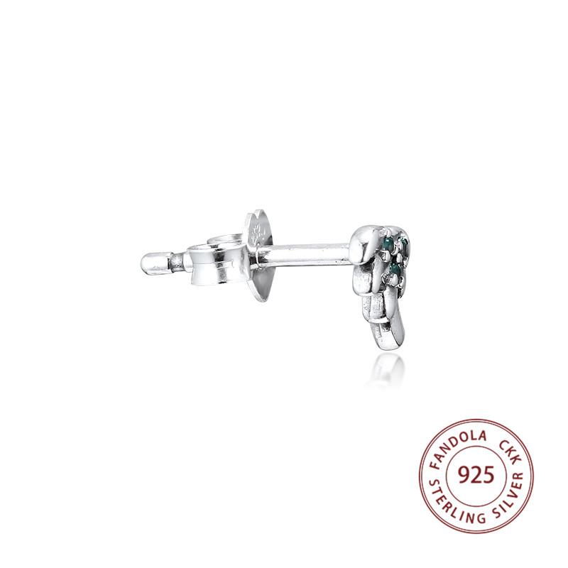 100% 925 Sterling SilverSingle Stud Earrings for Women Earrings Women Silver 925 Jewelry