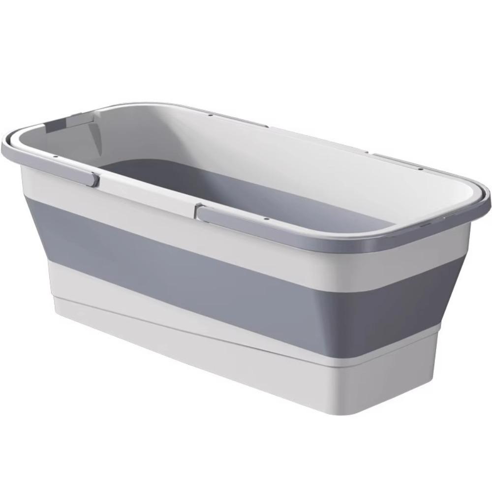 Rectangular Laundry Barrel Space-Saving Washing Basin Foldable Mop Bucket Car Wash