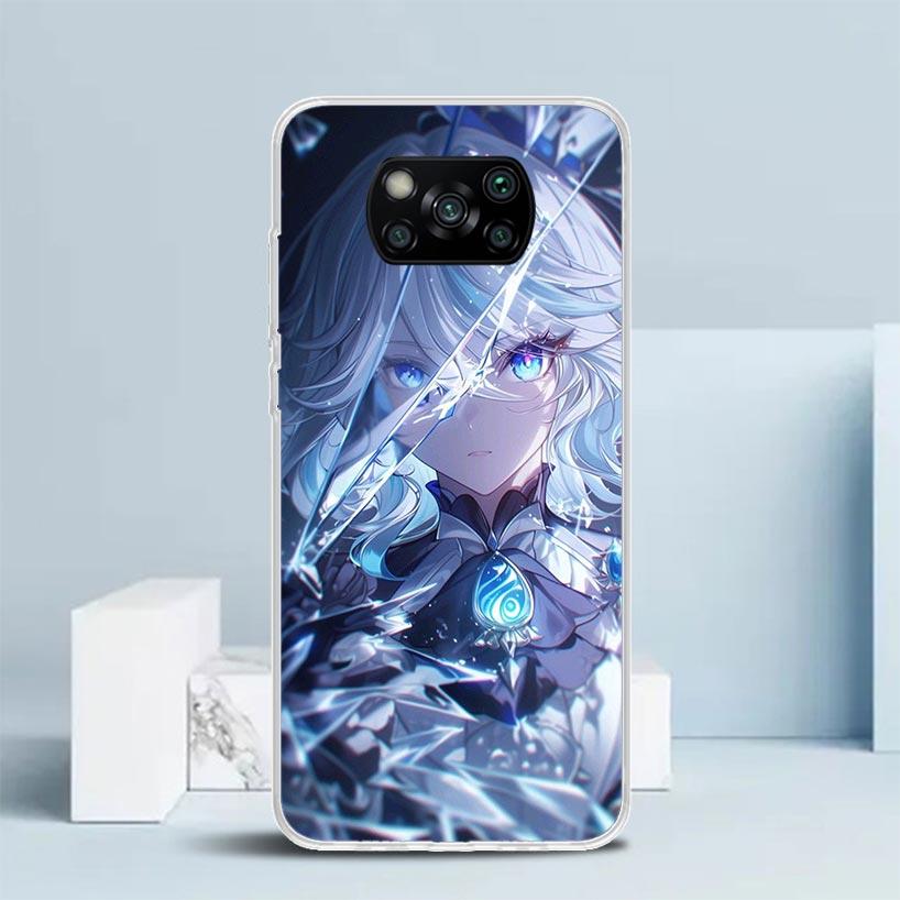 Genshin Impact Furina Soft Cover for Xiaomi Poco F7 Ultra X7 X6 X5 Pro M7 Phone Case Redmi 15 15C 13 13C 12 12C 10 10C Print She