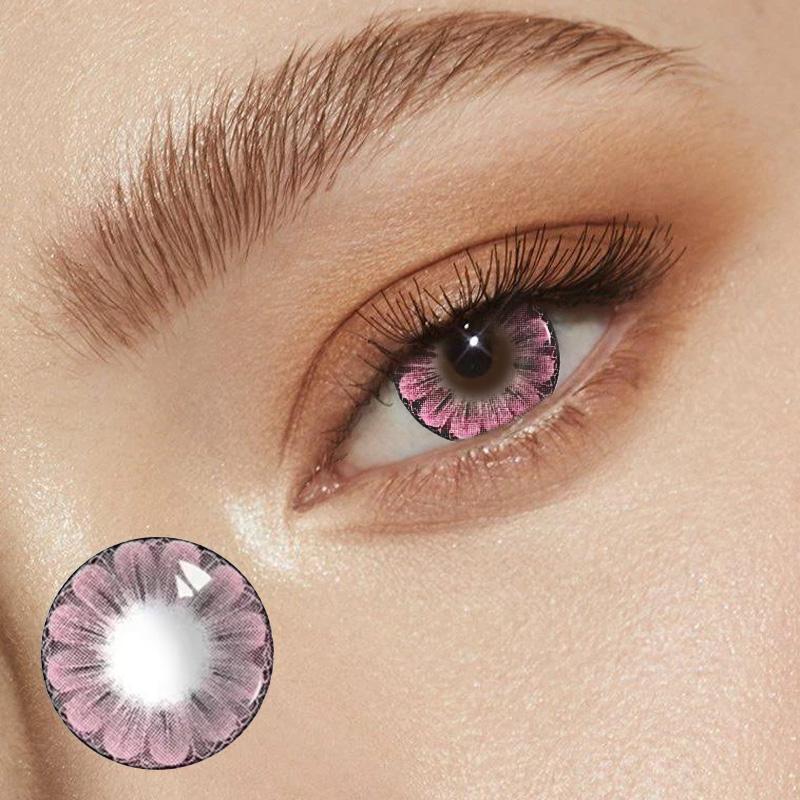 Contactos de color 1 par de lentes de contacto para ojos Contactos oculares  multicolores Uso anual de contactos oculares con lentes de color comprar a  buen precio — entrega gratuita, reseñas reales