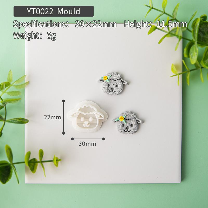 Polymer Clay Cutter Geometry Clay Embossed Molds for Earrings Jewellery Making DIY Soft Pottery Handmade Earrings Cutting Mold