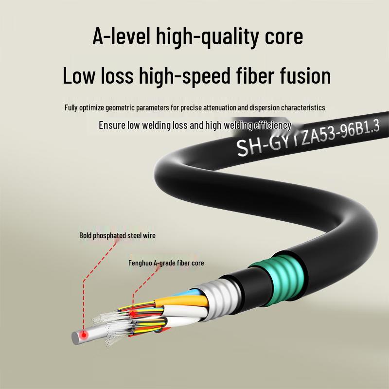 Speedy GYTZA53 Outdoor 96-Core Armored Fiber Optic Cable