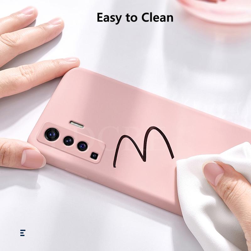 For Vivo X0 Pro Case Liquid Ultra Thin Silicone Shockproof Soft Case For Vivo X60 X60 Pro Plus Cover For Vivo X70 X70 Pro Plus