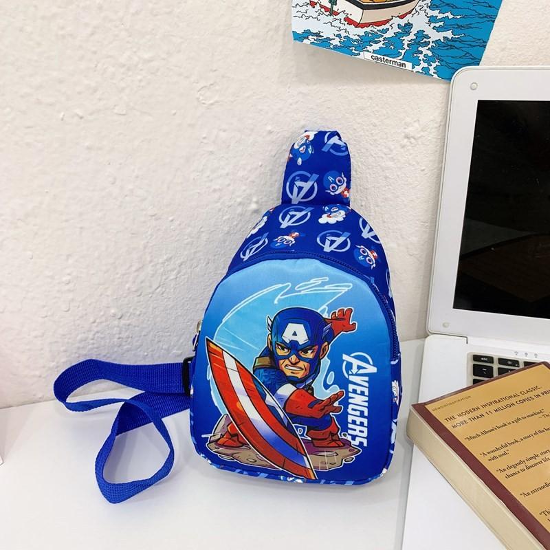 Avengers Spider Man Kids Chest Bag With Polyester Lining And Breathable Durable Design For Preschool Children