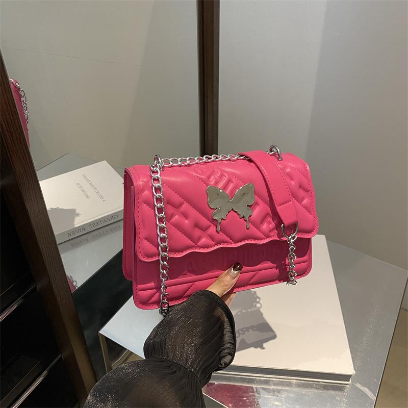 Schmetterling Kleine Tasche Damen Herbst Ausländischer Stil Vielseitige Kette Umhängetasche Schulter Kleine Quadratische Tasche