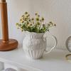 Vase Ornament, Robuster Dekorativer Blumentopf für Echte oder Künstliche Blumen Schlafzimmer Wohnzimmer Dekoration Blumenarrangement