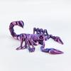 3D Printed Scorpion Figurine Movable Joints Simulation Scorpion Figure Articulated Animal Model Toy Home Office Bookshelf Desktop Decoration Ornament