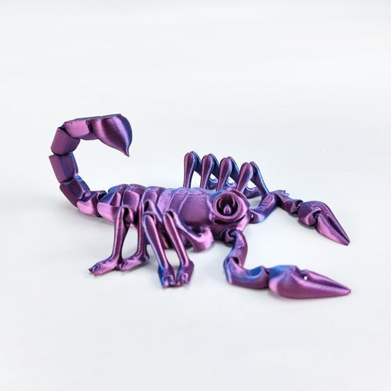 3D Printed Scorpion Figurine Movable Joints Simulation Scorpion Figure Articulated Animal Model Toy Home Office Bookshelf Desktop Decoration Ornament