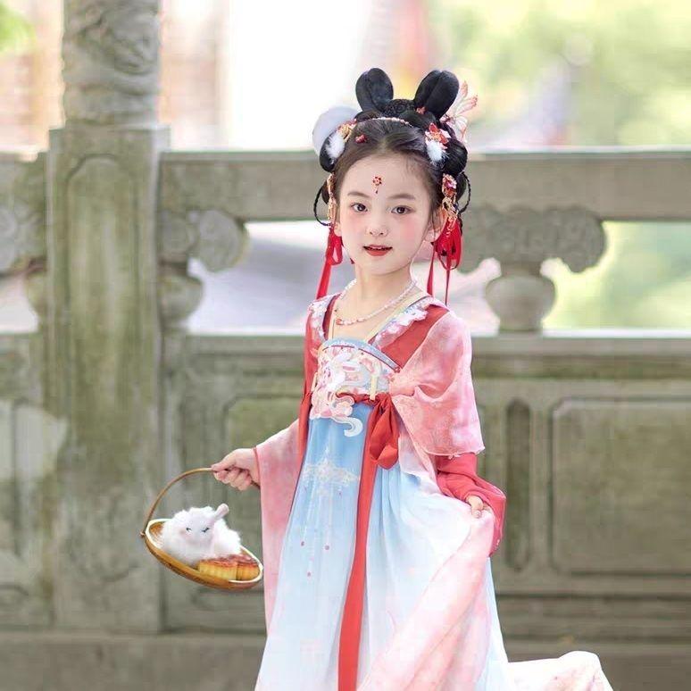 Spring & Autumn 2025 Hanfu for Girls: Princess-Inspired Tang Dynasty Dress