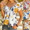 T-Shirt for Women Summer Plus Size Short-Sleeve Top Solid Color Round Neck Casual Stretch Loose-Fit T-Shirt