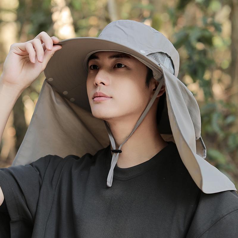 Breathable Outdoor Cycling Neck Cover Men Women Anti Sun Hiking Bucket Hat