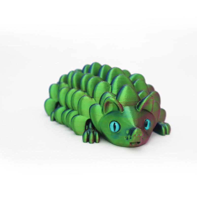 3D Printed Movable Hedgehog Figurine Simulation Snake Office Desktop Ornament Toys Christmas Gift