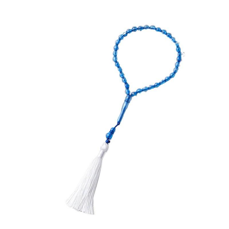 Colorful Crystal Tassel Muslim Tasbih Prayer Beads Bracelet for Women, Unisex