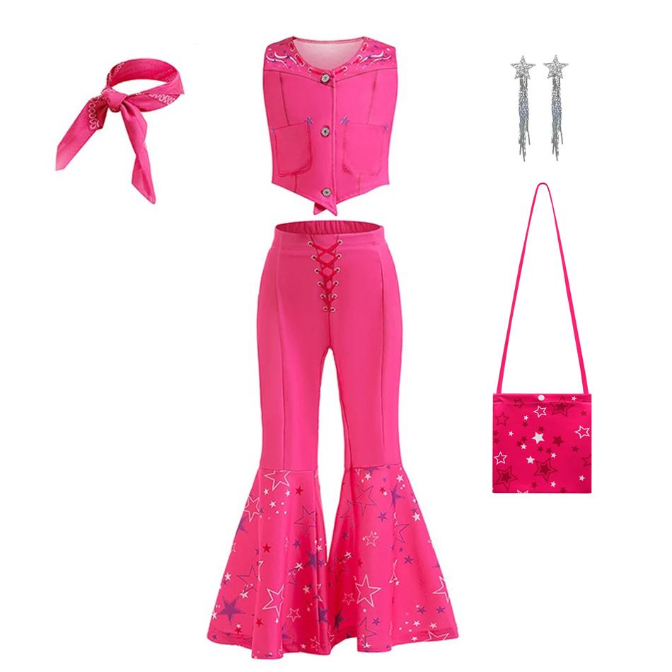 Meisjes Cowgirl Jurk 2-12 Jaar Peuter Kostuum Cosplay Outfit Halloween Kleding 2T (Tag 100) pink