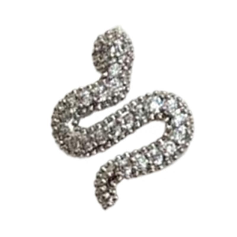 Snake Nails Art Charms Snake Nails Rhinestones Nails Charms Snake Shape Nails Art Decoration Nails Jewelry Accessories