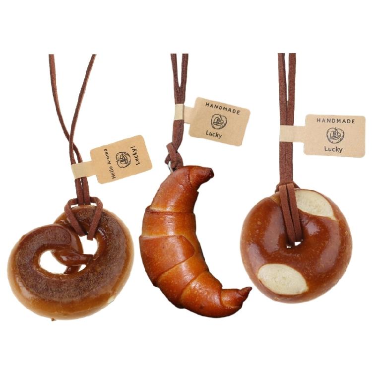 Elegant Alkaline Bread Dough Car Hanging Ornament Sturdy and Delicate Materials for Trendy Drivers and Collectors