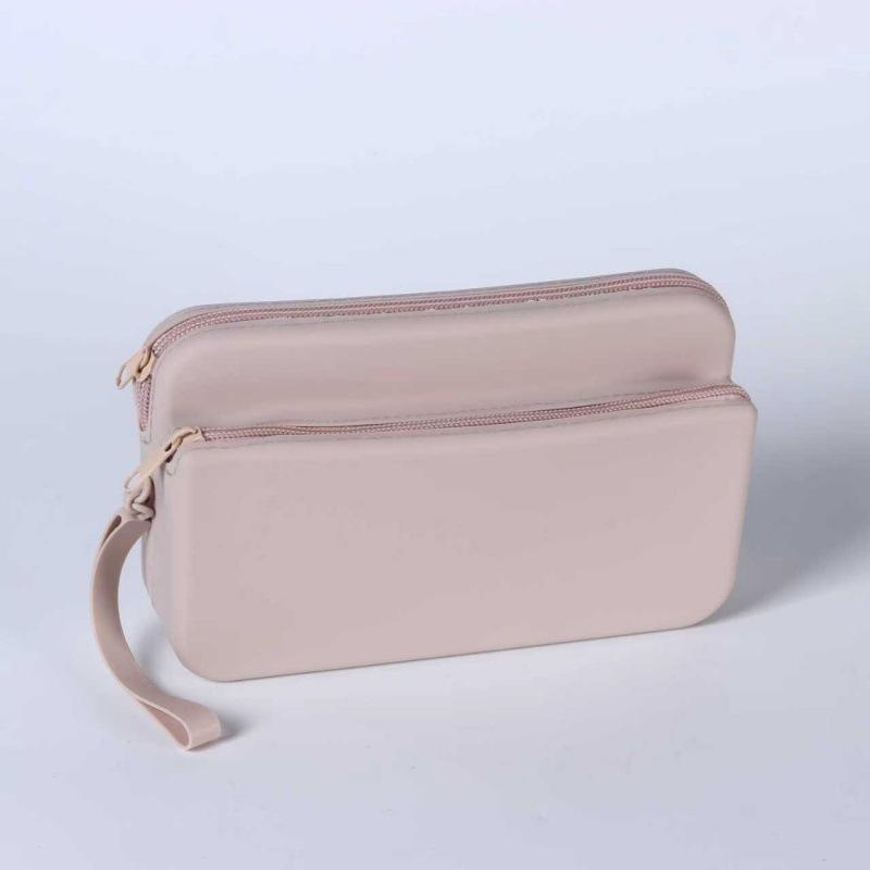 Silicone Zipper Portable Storage Bag Coin Purse Lipstick & Cosmetics Pouch Travel Bag Unisex Soft Handle