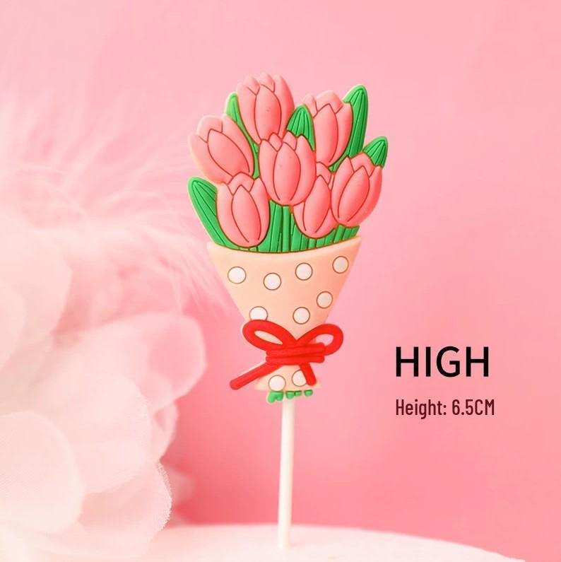 Mother's Day Cake Decor: Cute Mom & Bestie Ornaments - Internet Celebrity Duck Plug-in.