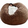 Home Sponge Bed Bean Bag Chair Cover Slipcover Double Bedroom Balcony Large Couch Round Soft Fluffy  Cover No Fillings