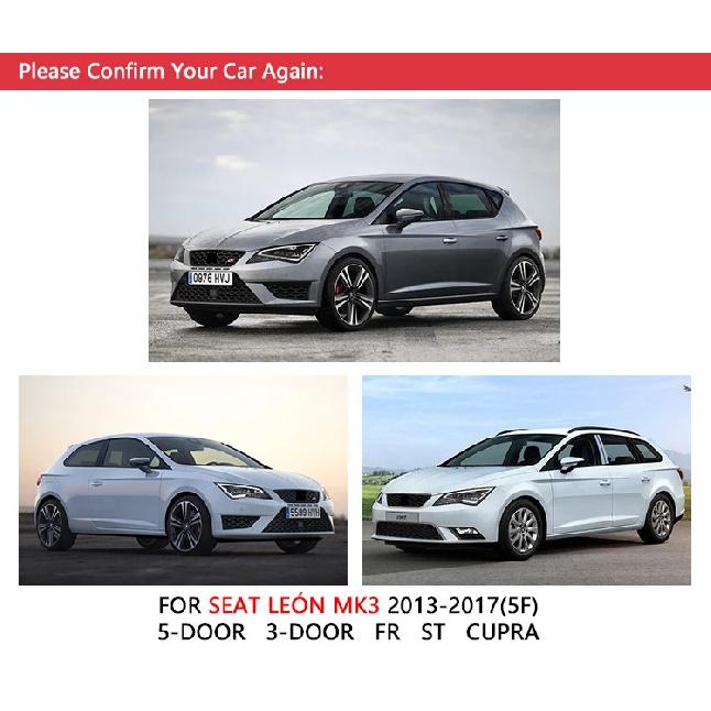 For Seat Leon MK3 2013-2017 5F Chrome Door Handles Covers Car Accessories Stickers Car Styling 2014 2015 2016 Cupra ST  FR FR+