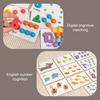 1 Set Arithmetic Math Toy Kit with Beads Chopsticks Spoons Silicone Bowl Number Learning Beads Counting Sorting Toddlers Boys Girls Educational Toy