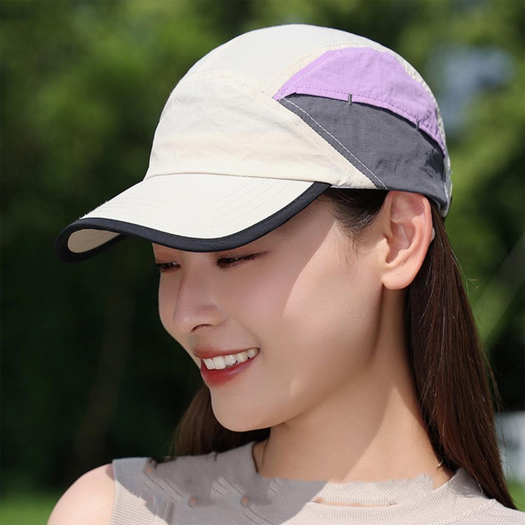 Unisex Quick Drying Baseball Cap, Outdoor Sports Hiking Cap, Thin Breathable Color Blocked Hat