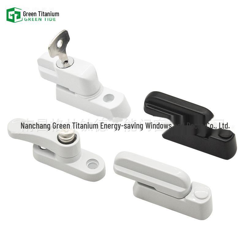T-Type Lock Sliding Window Handle: Anti-Theft Casement Lock for Plastic and Steel Windows