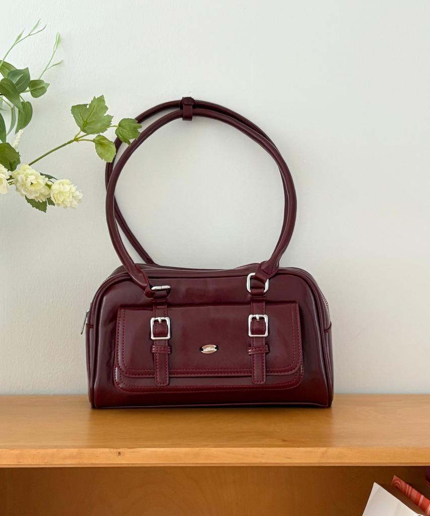 Offlin Buckle Strap Shoulder Bag_Red