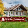 Foldable Christmas Pull Flag DIY Flag Banner Multipurpose Christmas Banner  Yard