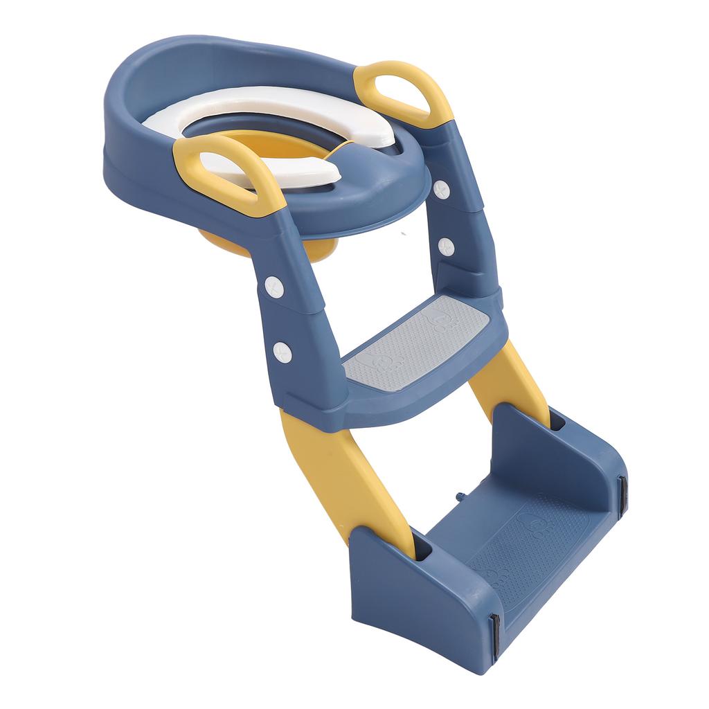 3 In 1 Potty Training Seat with Step Stool Ladder Non Slip Pads PVC Comfortable Toddler Potty