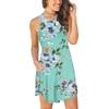 Vestidos de verano de ocio a la moda para mujer, vestidos holgados sin mangas