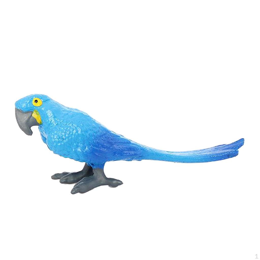 Animal Model Bird Decoration, Parrot Figurine for Birthday Gifts
